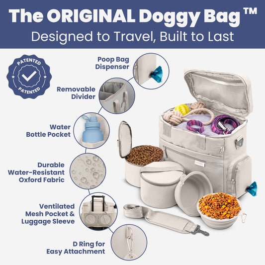 The Original Doggy Bagβ’ Dog Travel Bag for Supplies