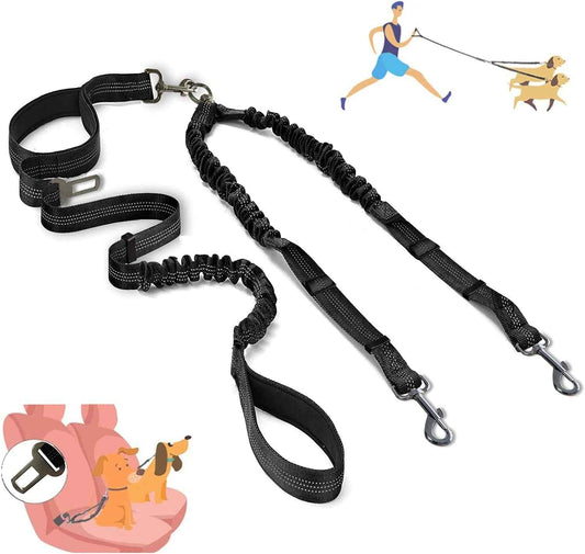 Ultimate Duo Dog Leash Bundle: Freedom and Safety for You and Your Pooch