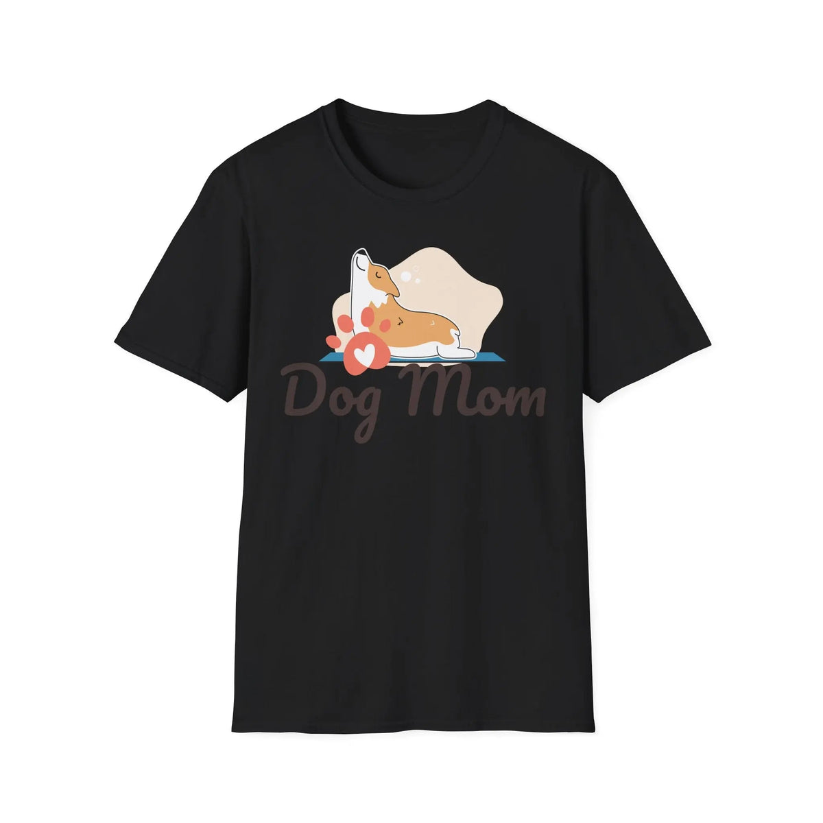 Dog Mom Shirt - Adorable Paw Print Tee for Proud Pet Lovers