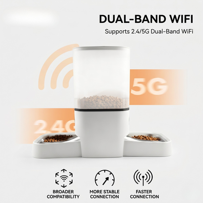 Smart WiFi Automatic Pet Feeder - Hassle-Free Meal Scheduling