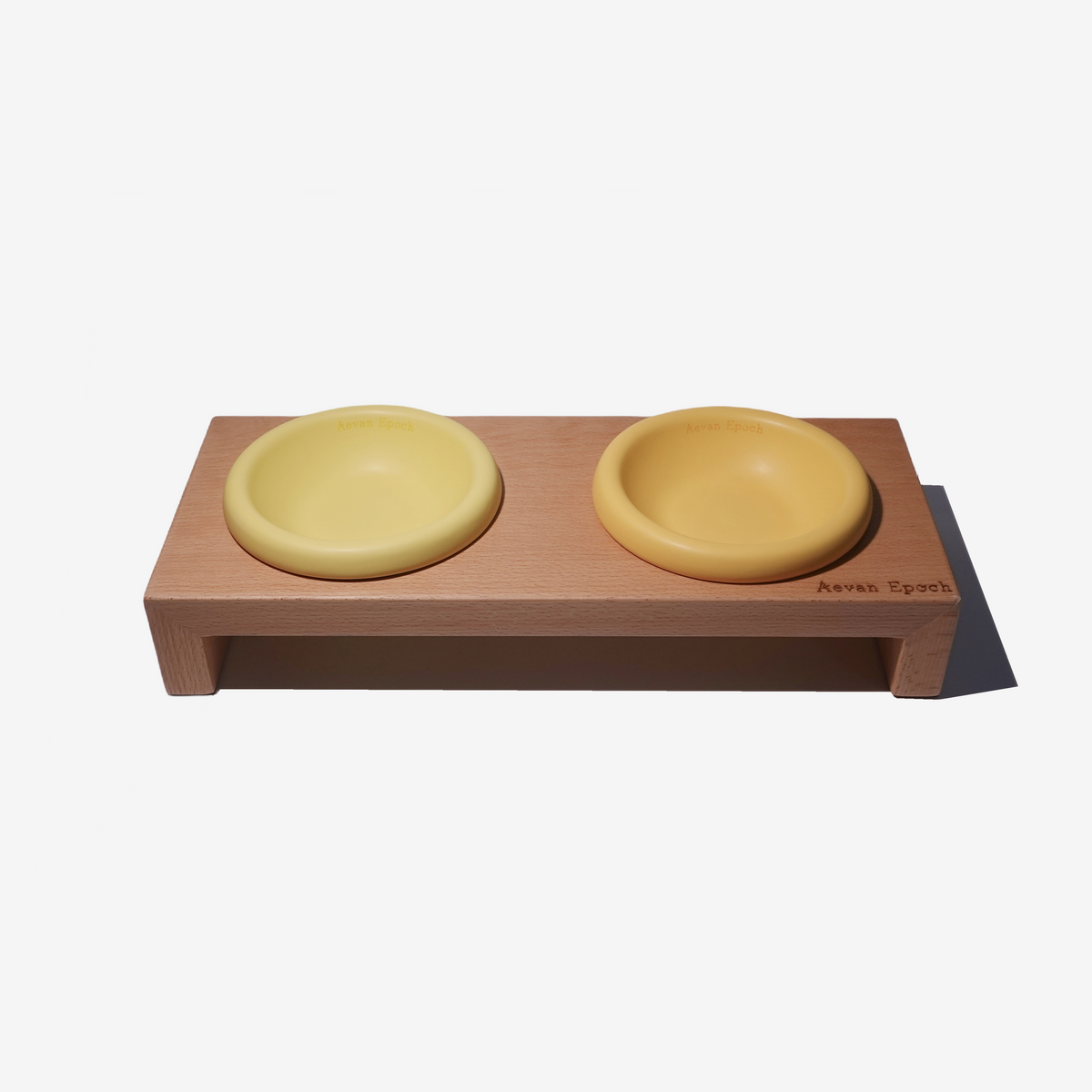 Solid Wood Pet Bowl Stands - Aevan Epoch for Elevated Dining