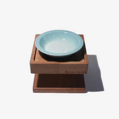 Solid Wood Pet Bowl Stands - Aevan Epoch for Elevated Dining