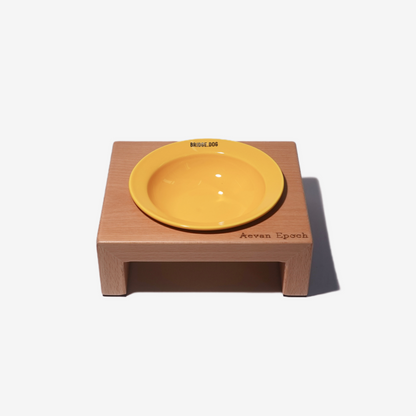 Solid Wood Pet Bowl Stands - Aevan Epoch for Elevated Dining