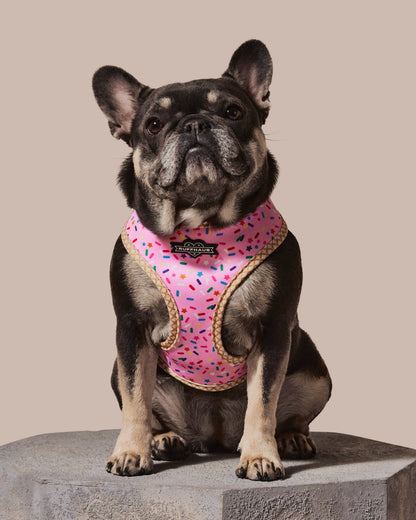 Pink Reversible Harness: Style Meets Comfort for Your Pet