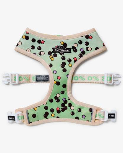 Matcha Boba Reversible Harness - Fun & Functional Dog Gear