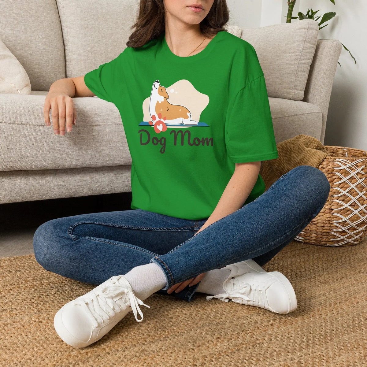 Dog Mom Shirt - Adorable Paw Print Tee for Proud Pet Lovers