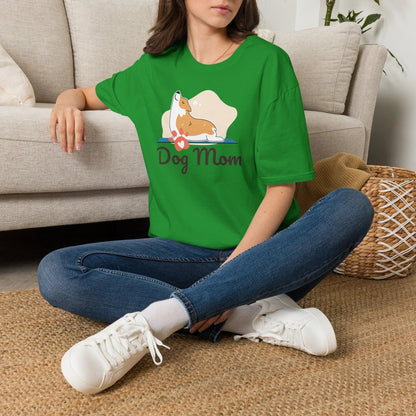 Dog Mom Shirt - Adorable Paw Print Tee for Proud Pet Lovers