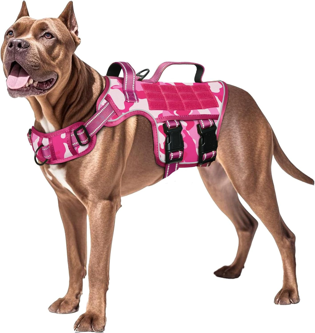 Heavy Duty XL Tactical Dog Harness - Ultimate No Pull Control for Large Dogs