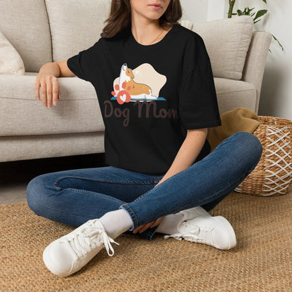 Dog Mom Shirt - Adorable Paw Print Tee for Proud Pet Lovers