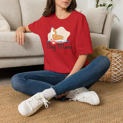 Dog Mom Shirt - Adorable Paw Print Tee for Proud Pet Lovers