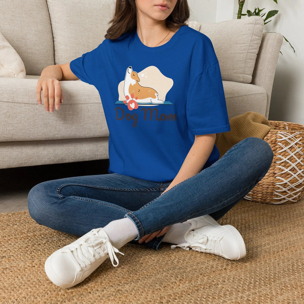Dog Mom Shirt - Adorable Paw Print Tee for Proud Pet Lovers