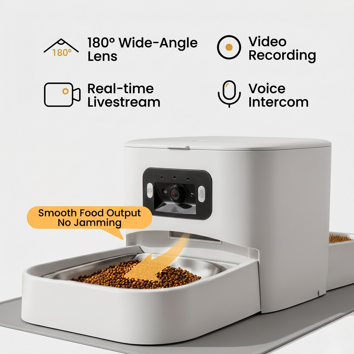 Smart WiFi Automatic Pet Feeder - Hassle-Free Meal Scheduling