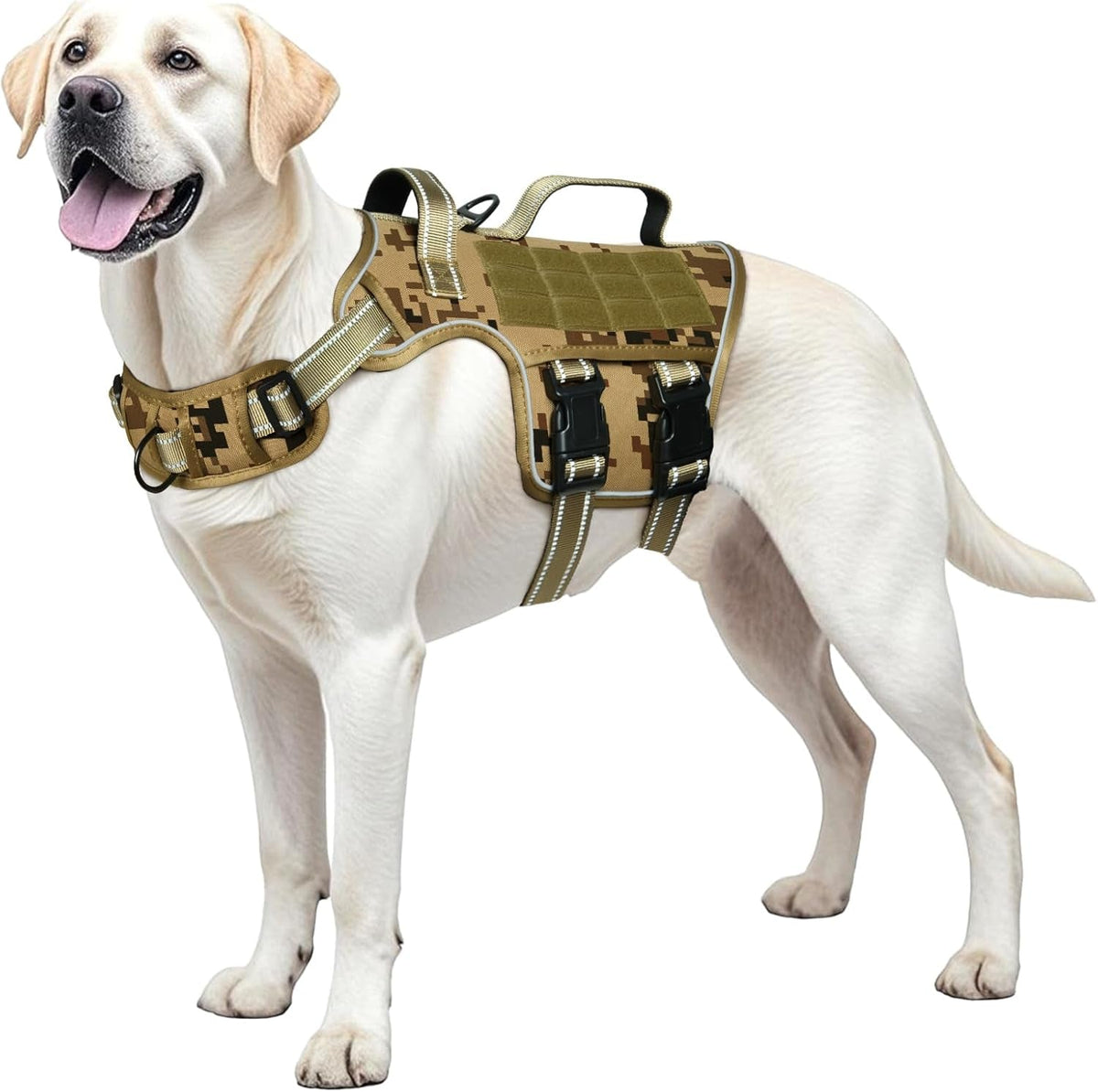 Heavy Duty XL Tactical Dog Harness - Ultimate No Pull Control for Large Dogs