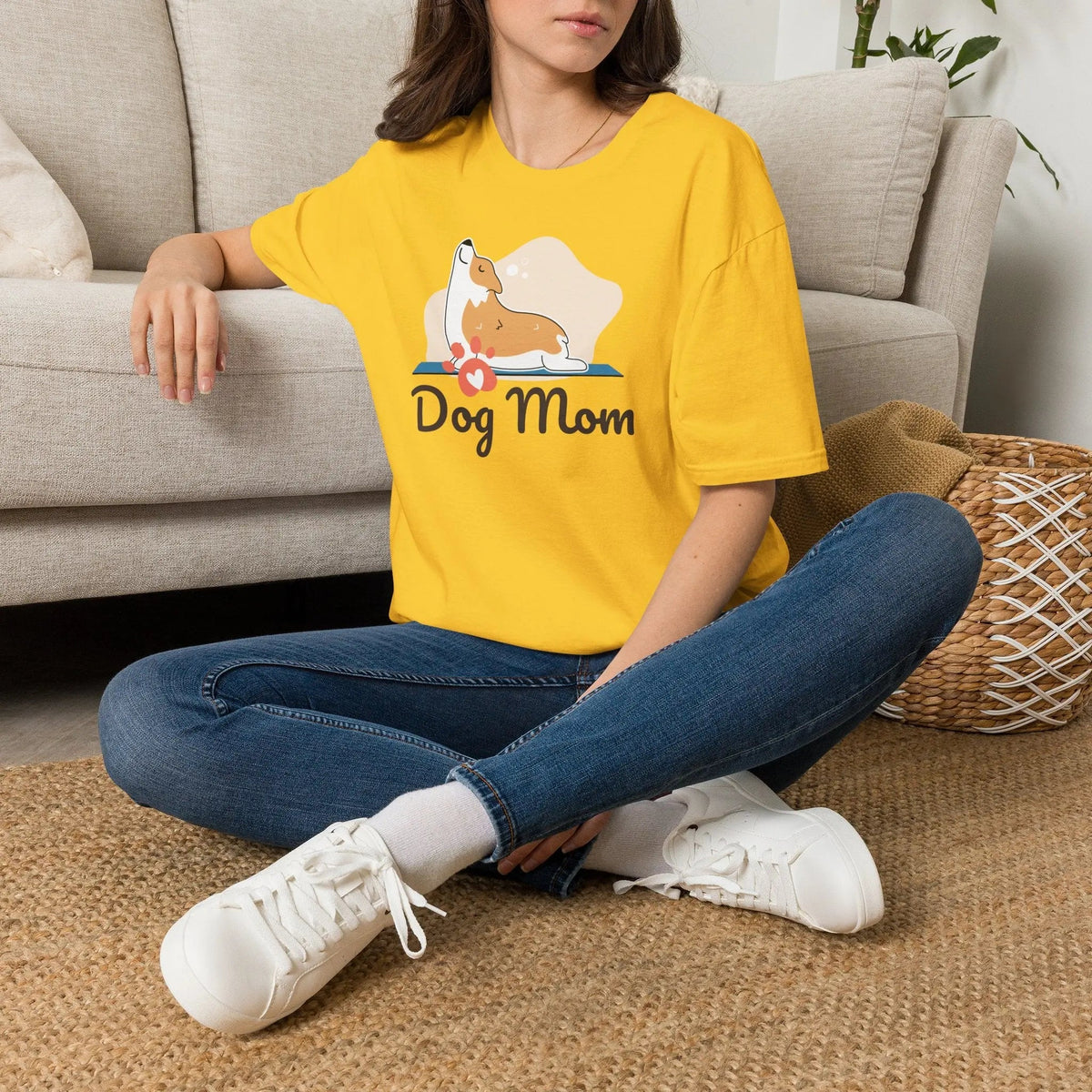 Dog Mom Shirt - Adorable Paw Print Tee for Proud Pet Lovers