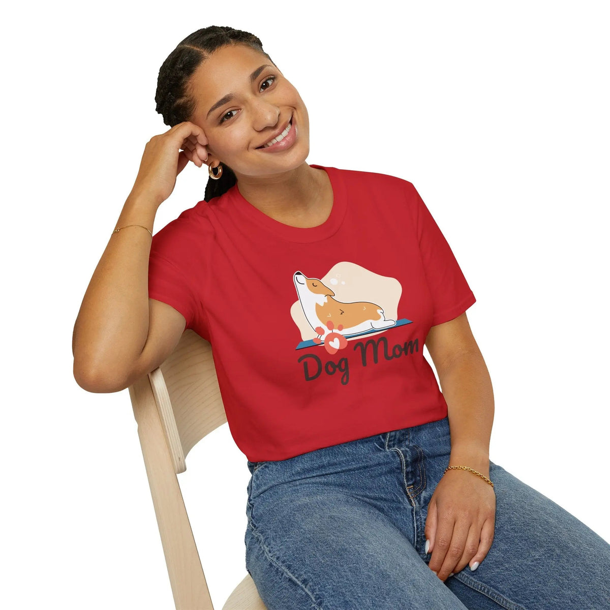 Dog Mom Shirt - Adorable Paw Print Tee for Proud Pet Lovers