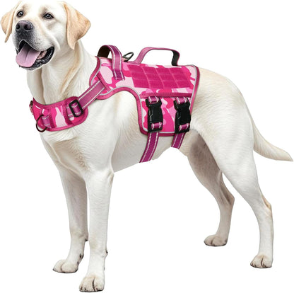 Heavy Duty XL Tactical Dog Harness - Ultimate No Pull Control for Large Dogs