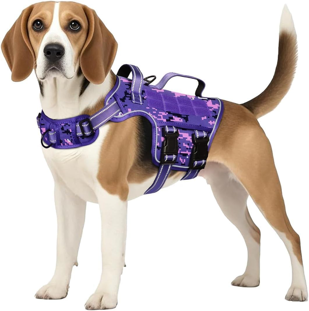 Heavy Duty XL Tactical Dog Harness - Ultimate No Pull Control for Large Dogs