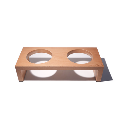 Solid Wood Pet Bowl Stands - Aevan Epoch for Elevated Dining