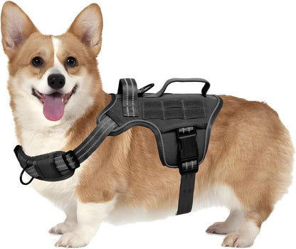 Heavy Duty XL Tactical Dog Harness - Ultimate No Pull Control for Large Dogs
