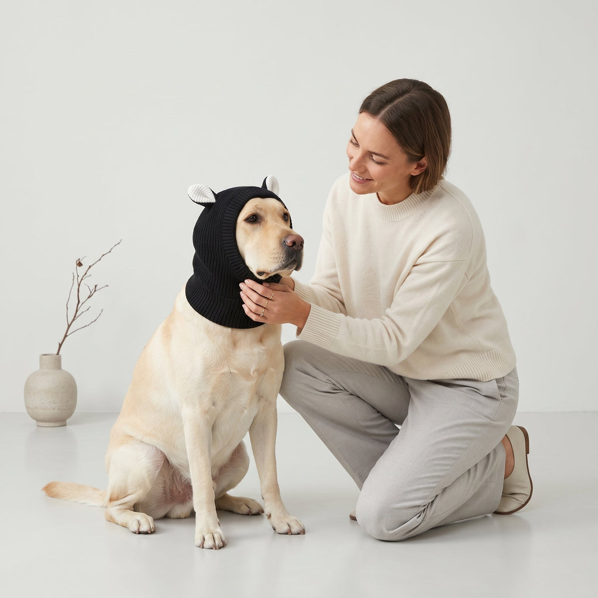 Rabbit Ear Dog Hat - Cozy and Playful Winter Protection