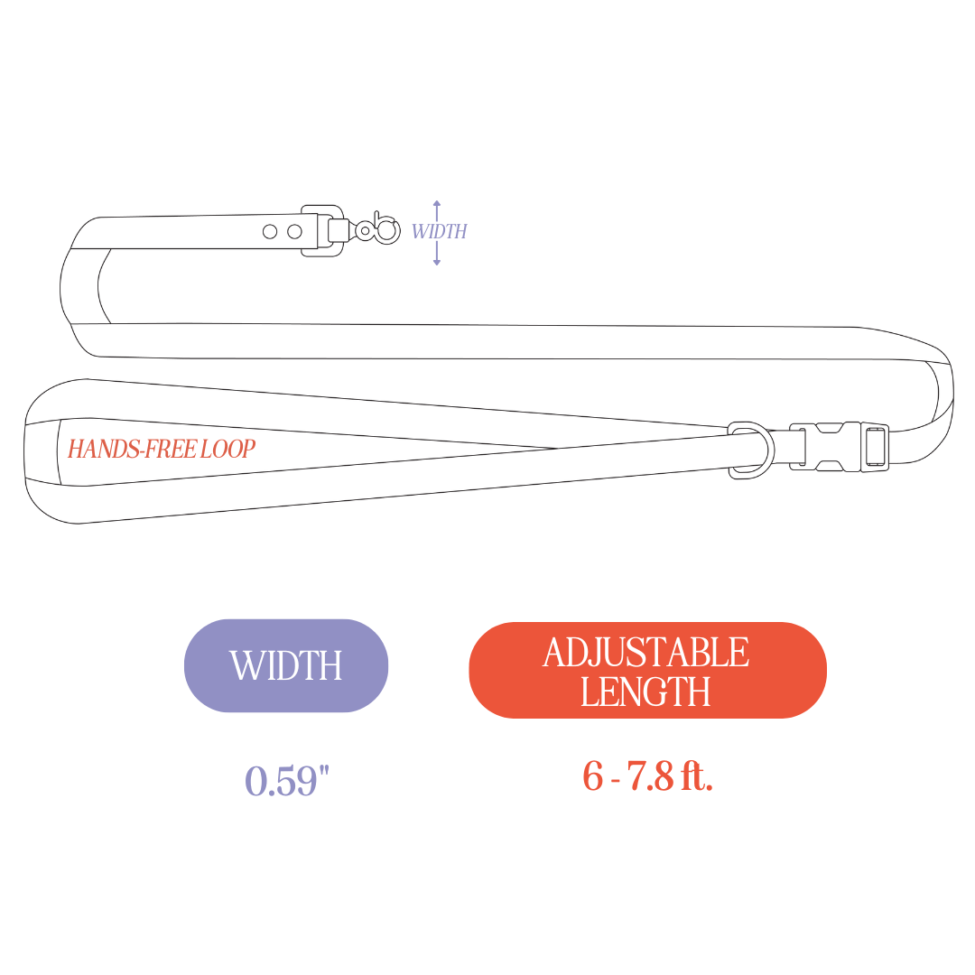 PVC Handsfree Dog Leash - Durable, Waterproof & Odor-Resistant