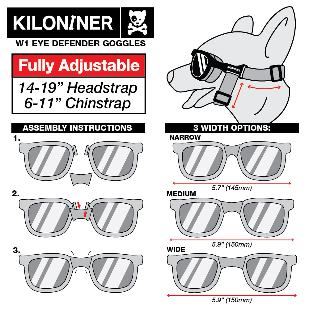 W1 Eye Defender Goggles - Protect Your Pet's Eyes in Style