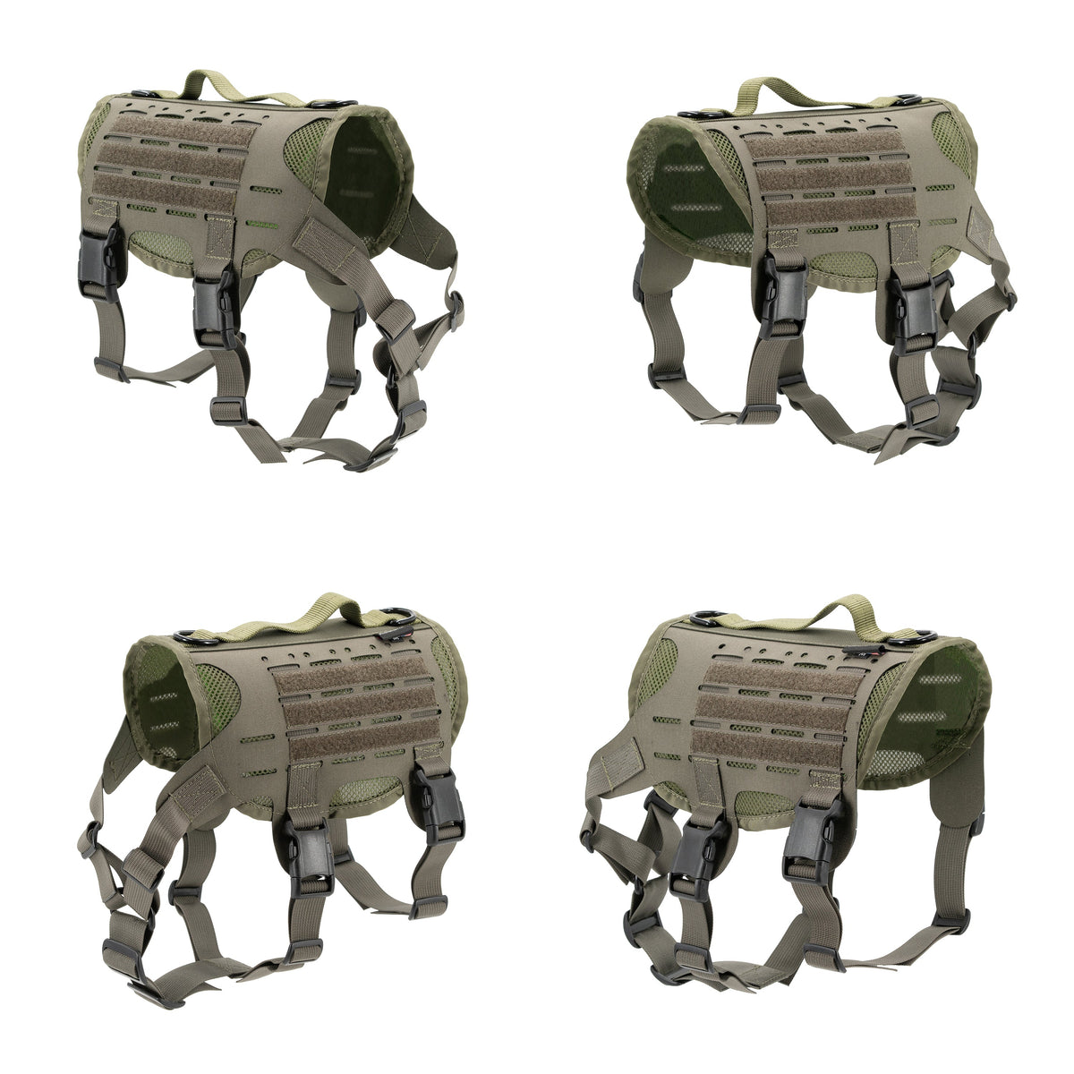 M4 Tactical MOLLE Vest - K9R for Ultimate Pet Comfort and Control