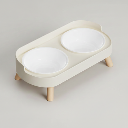 Elevated Dual Bowl Feeding Station: Comfort & Convenience for Your Pet