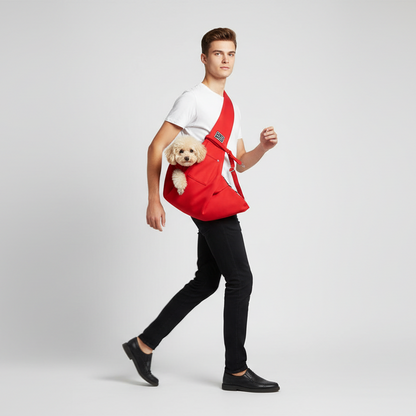 Crossbody Pet Sling Bag - Hands-Free Carrier for Small Pets