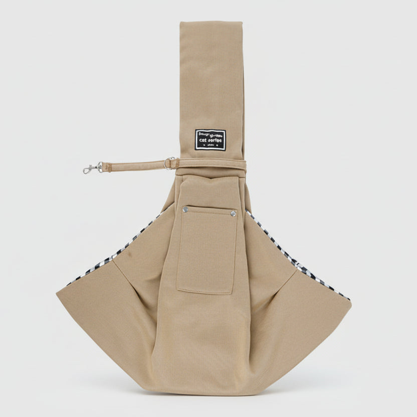 Crossbody Pet Sling Bag - Hands-Free Carrier for Small Pets