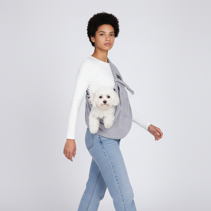 Crossbody Pet Sling Bag - Hands-Free Carrier for Small Pets
