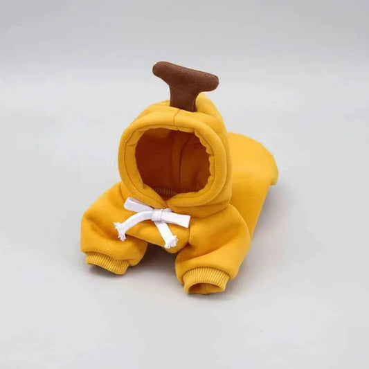 Cute Fruit Pet Hoodie Sweater – Warm Costume for Cats and Small Dogs