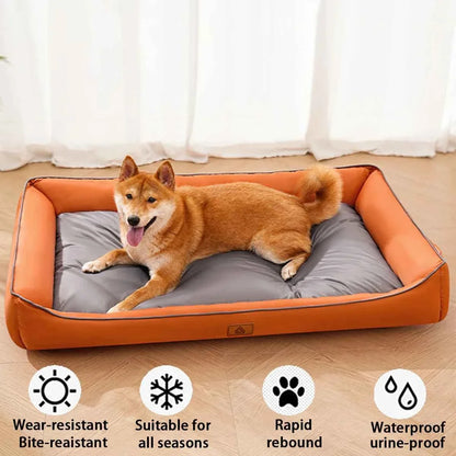 Large Waterproof Dog Bed - Ideal for Year-Round Comfort