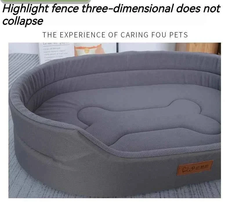 Oxford Cloth Dog Bed Mat – Moisture-Resistant Pet Mattress with Sponge Filling