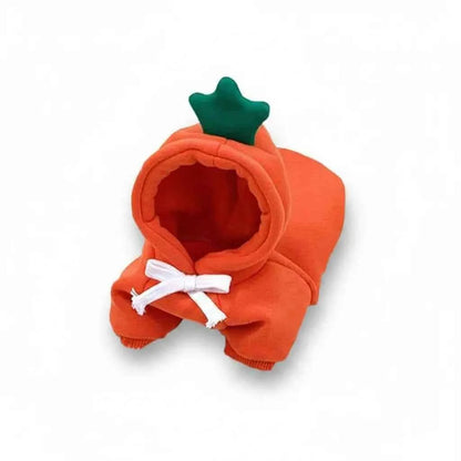 Cute Fruit Pet Hoodie Sweater – Warm Costume for Cats and Small Dogs