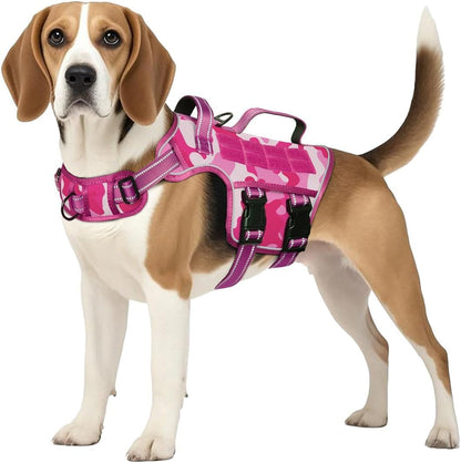 Heavy Duty XL Tactical Dog Harness - Ultimate No Pull Control for Large Dogs