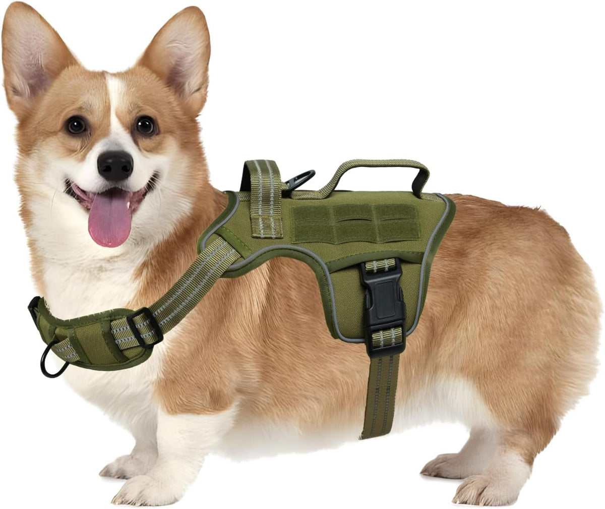 Heavy Duty XL Tactical Dog Harness - Ultimate No Pull Control for Large Dogs