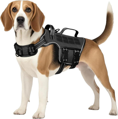 Heavy Duty XL Tactical Dog Harness - Ultimate No Pull Control for Large Dogs