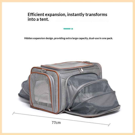 HB PET Portable Dog Travel Bag Airline-Approved Pet Trolley Case