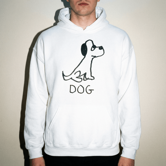 Cozy White Dog Hoodie for Pet Parents - Stylish Comfort for Your Furry Friend