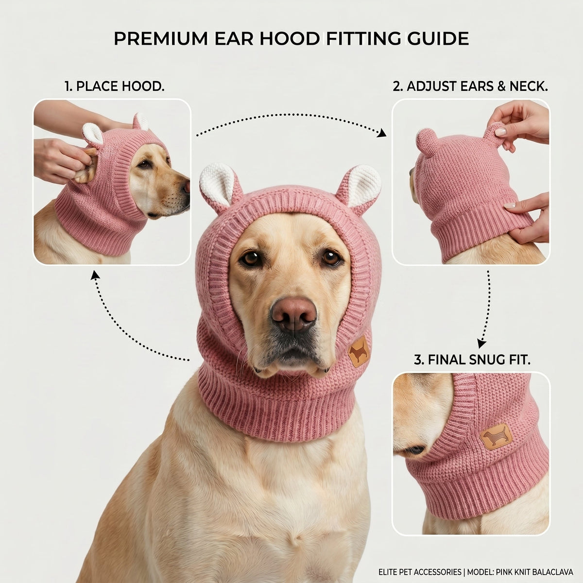 Rabbit Ear Dog Hat - Cozy and Playful Winter Protection