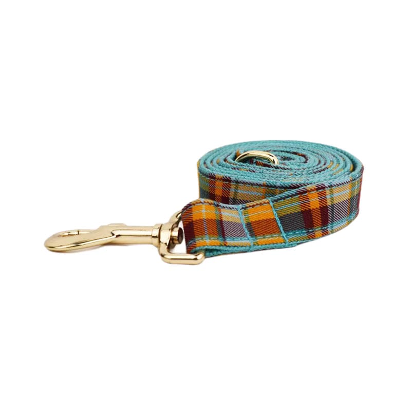 Autumn Blue Plaid Leash Set: Stylish Comfort for Every Adventure