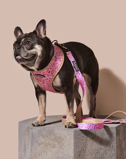 Pink Reversible Harness: Style Meets Comfort for Your Pet