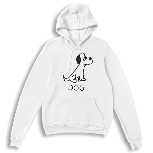 Cozy White Dog Hoodie for Pet Parents - Stylish Comfort for Your Furry Friend