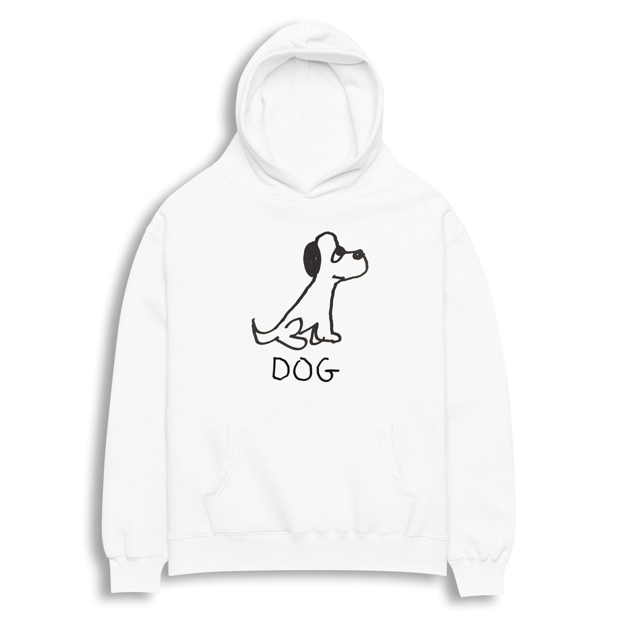 Cozy White Dog Hoodie for Pet Parents - Stylish Comfort for Your Furry Friend