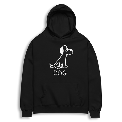 Cozy White Dog Hoodie for Pet Parents - Stylish Comfort for Your Furry Friend