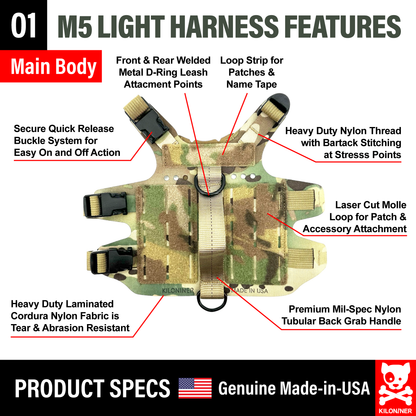 K9R - Chaleco Ligero MOLLE M5