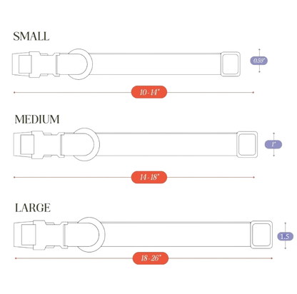 Tilley + Me Hemp Cotton Dog Collar – Durable, Adjustable, Soft – Joshua Tree
