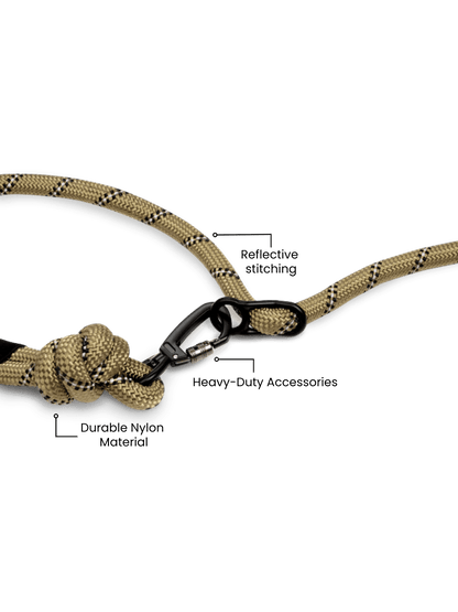 Olive Green Runners Hands-Free Dog Leash