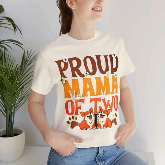 DipaliZ Dog Mom Jersey Tee Soft Cotton Casual Apparel
